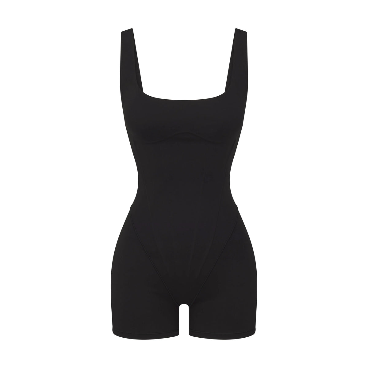 NikeSKIMS MATTE CORSET 2" ONE PIECE | OBSIDIAN