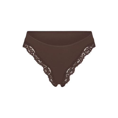 FITS EVERYBODY LACE TANGA | ESPRESSO