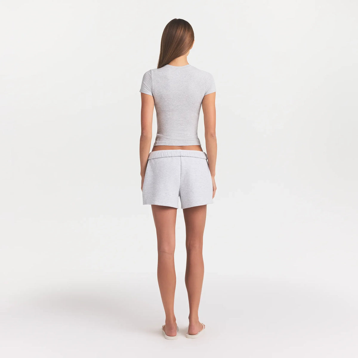 COTTON JERSEY T-SHIRT | LIGHT HEATHER GREY