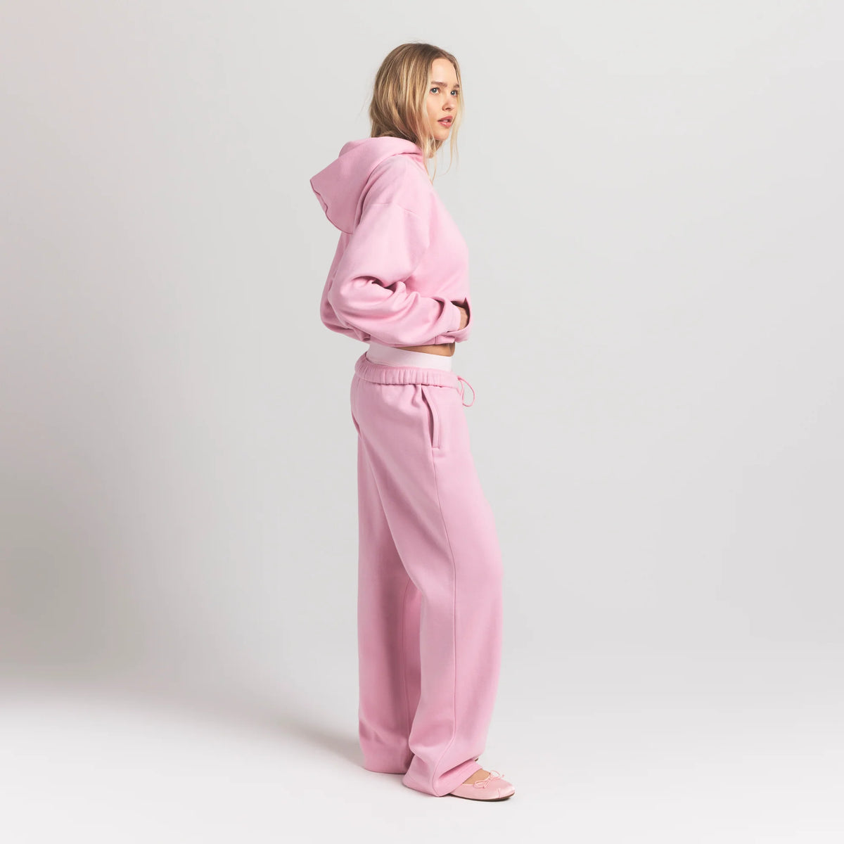 COTTON FLEECE STRAIGHT LEG PANT | HALITE