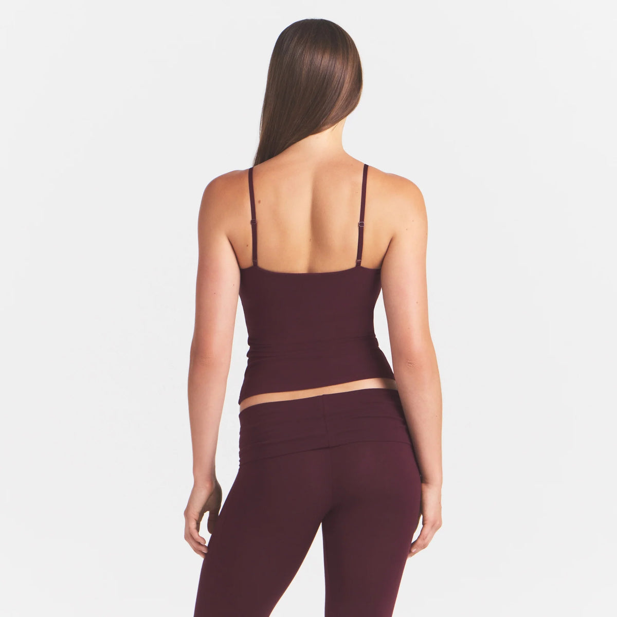 COTTON JERSEY CAMI | CURRANT