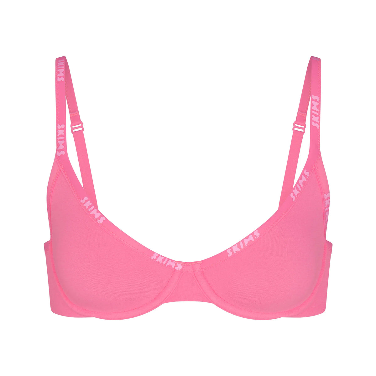 COTTON LOGO DEMI BRA | SUGAR PINK