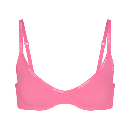 COTTON LOGO DEMI BRA | SUGAR PINK