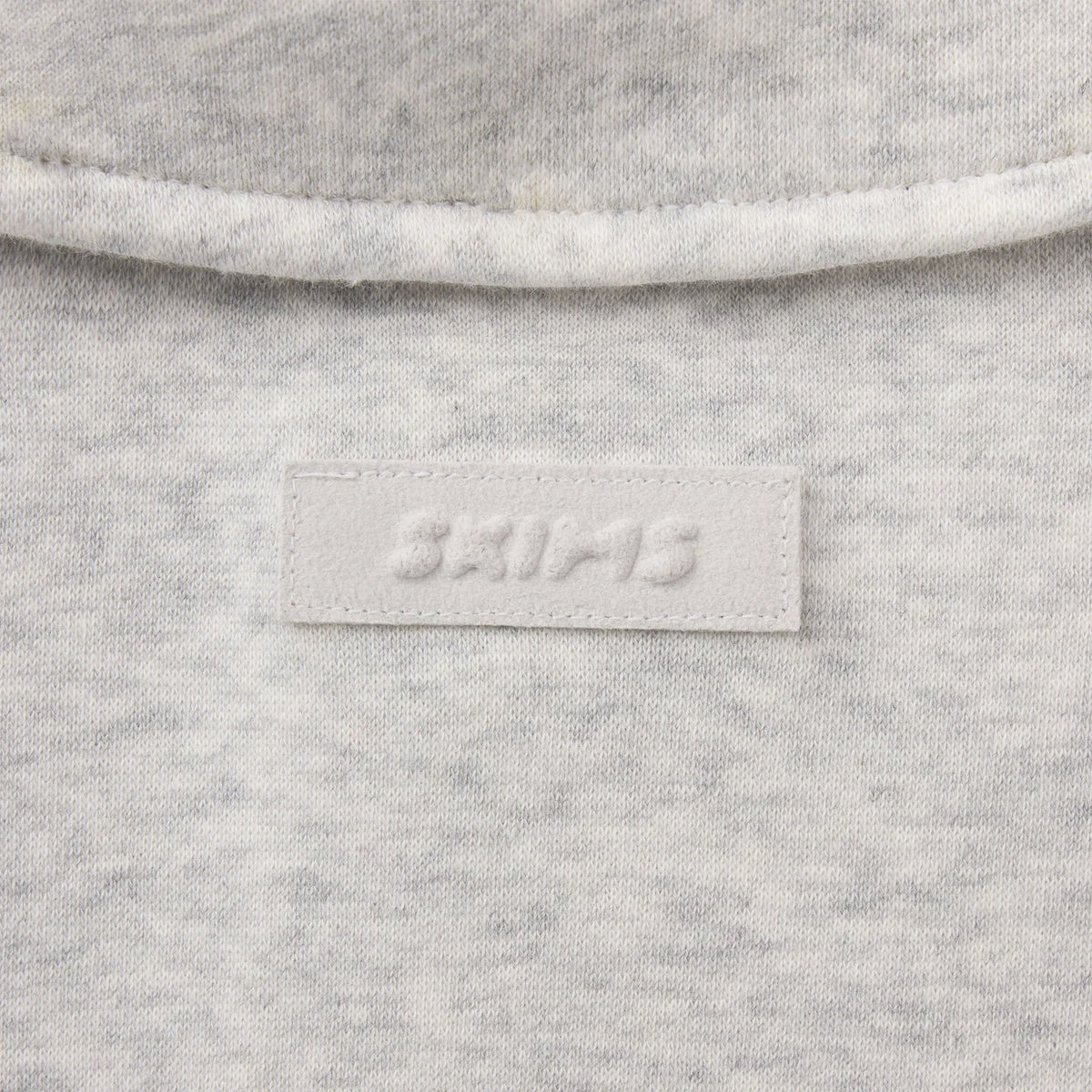 FLEECE LOUNGE MENS RUGBY POLO | LIGHT HEATHER GREY