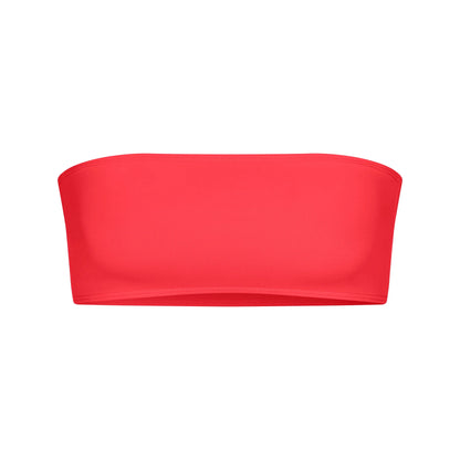 ICONIC SWIM MICRO BANDEAU BIKINI TOP | CARMINE