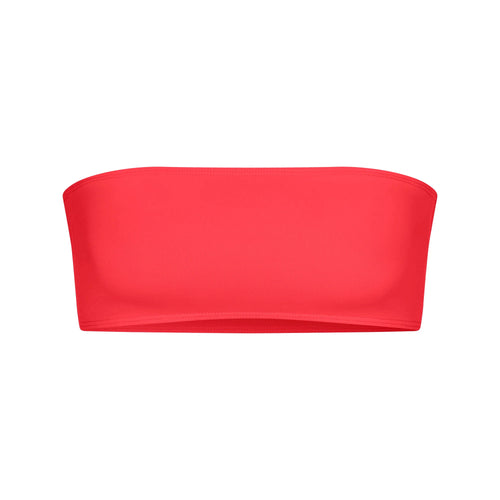 ICONIC SWIM MICRO BANDEAU BIKINI TOP | CARMINE