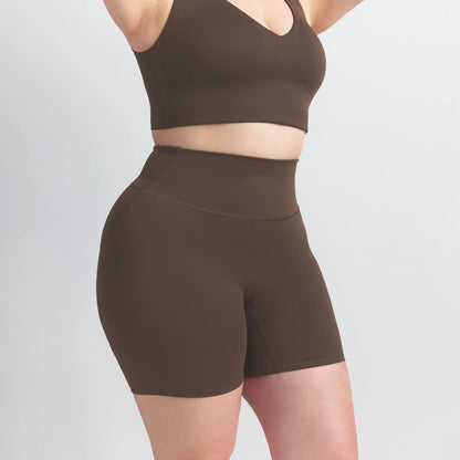 NikeSKIMS MATTE 5" BIKER SHORT | DARK SEPIA