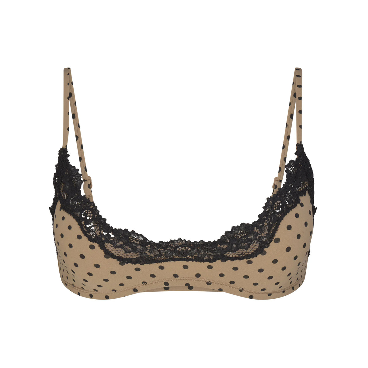 FITS EVERYBODY LACE SCOOP BRALETTE 2-PACK | MINI POLKA DOT AND ONYX