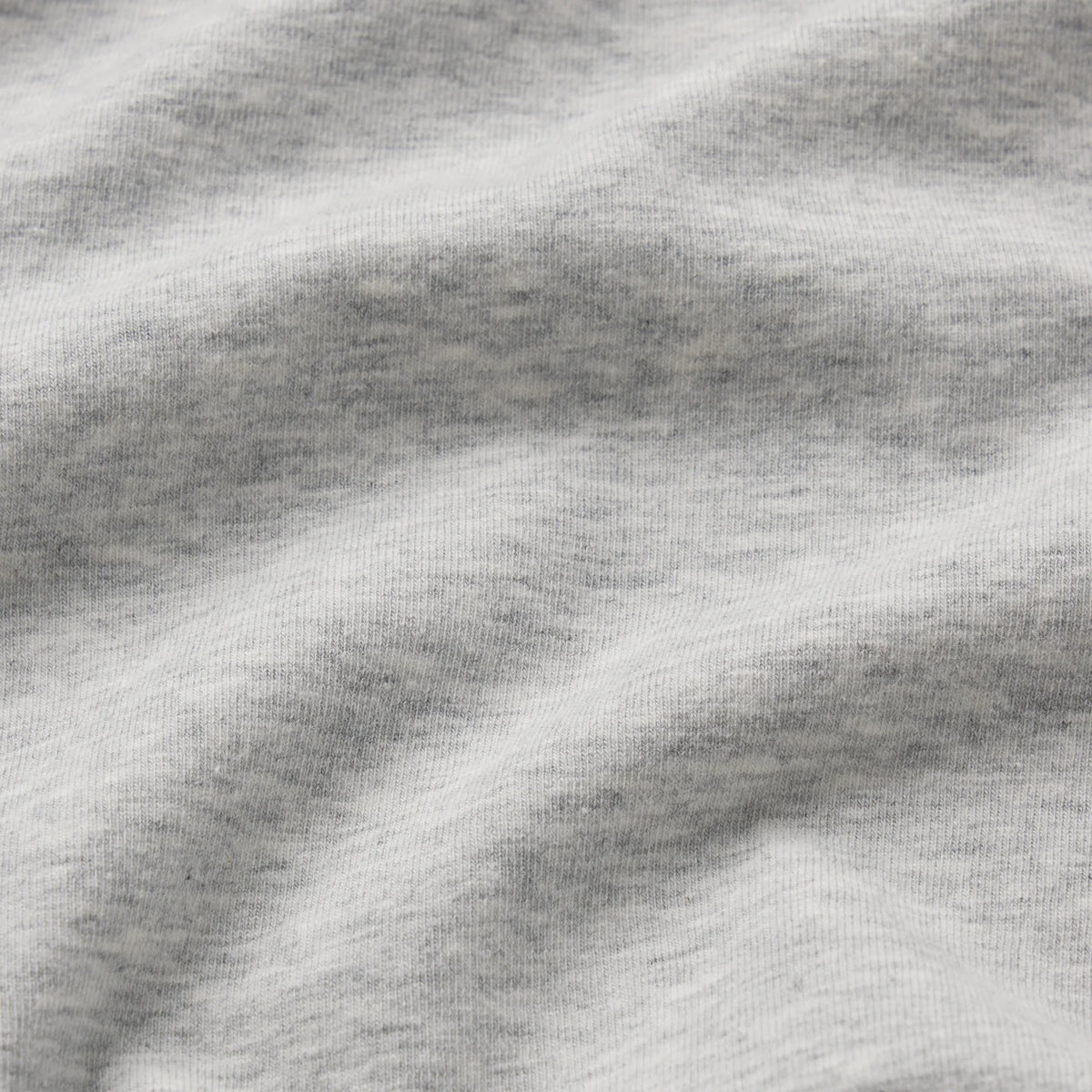 COTTON JERSEY TURTLENECK LONG SLEEVE | LIGHT HEATHER GREY