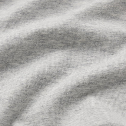 COTTON JERSEY TURTLENECK LONG SLEEVE | LIGHT HEATHER GREY