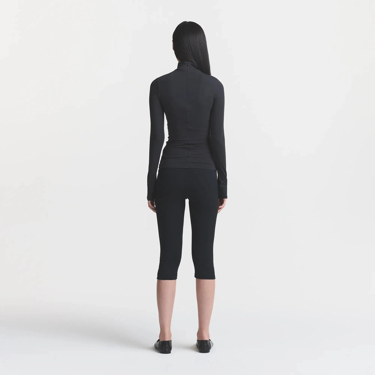 COTTON JERSEY TURTLENECK LONG SLEEVE | SOOT