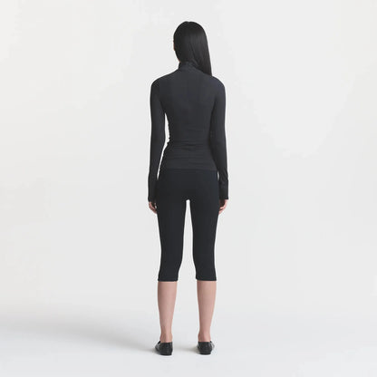 COTTON JERSEY TURTLENECK LONG SLEEVE | SOOT