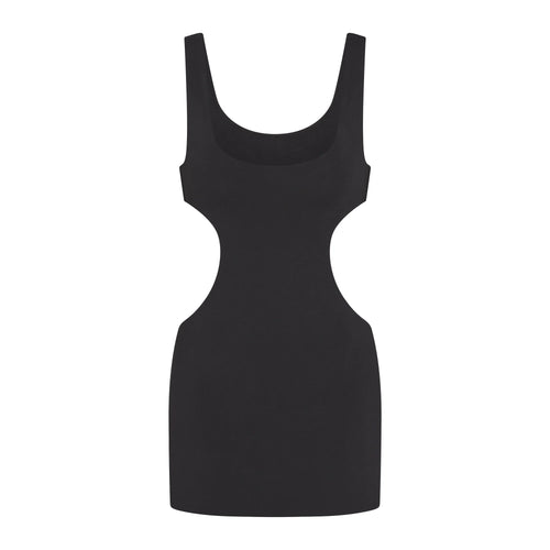 COTTON JERSEY CUT OUT MINI DRESS | SOOT