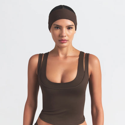 NikeSKIMS ACCESSORIES HEADBAND | DARK SEPIA