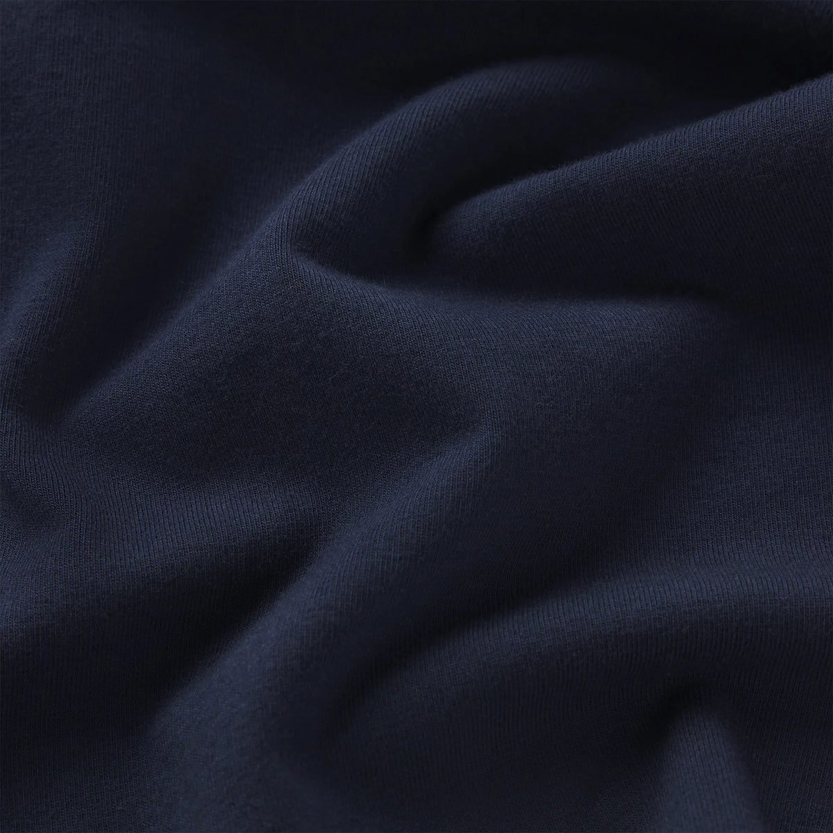 COTTON JERSEY SCOOP NECK T-SHIRT | NAVY