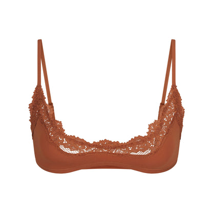 FITS EVERYBODY LACE SCOOP BRALETTE | BRONZE