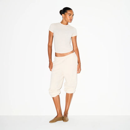 COTTON FLEECE JOGGER | OATMEAL HEATHER