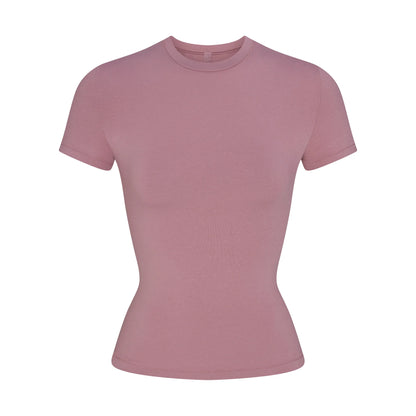 COTTON JERSEY T-SHIRT | MUTED MAUVE