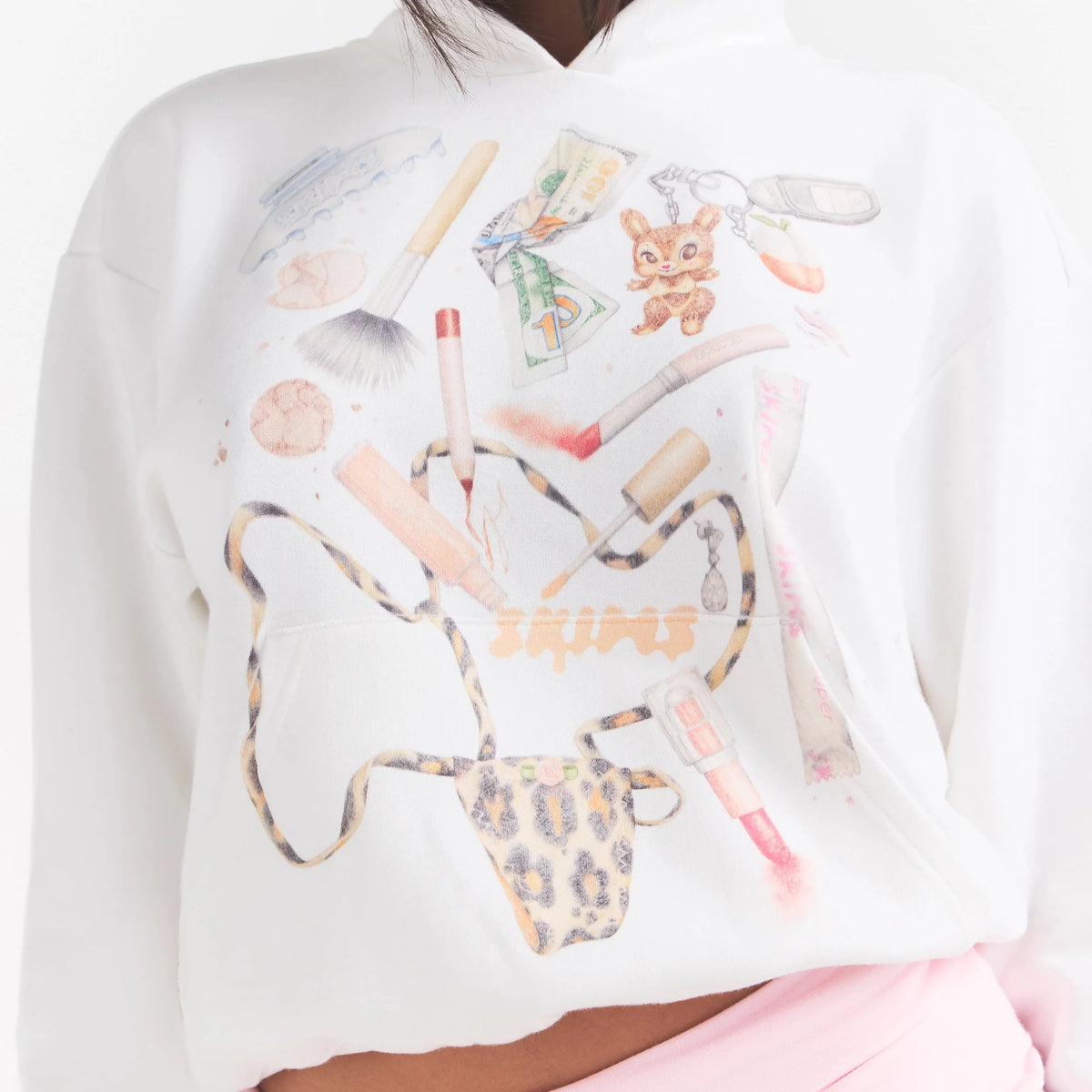 COTTON FLEECE HOODIE | SNOW IN MY BAG