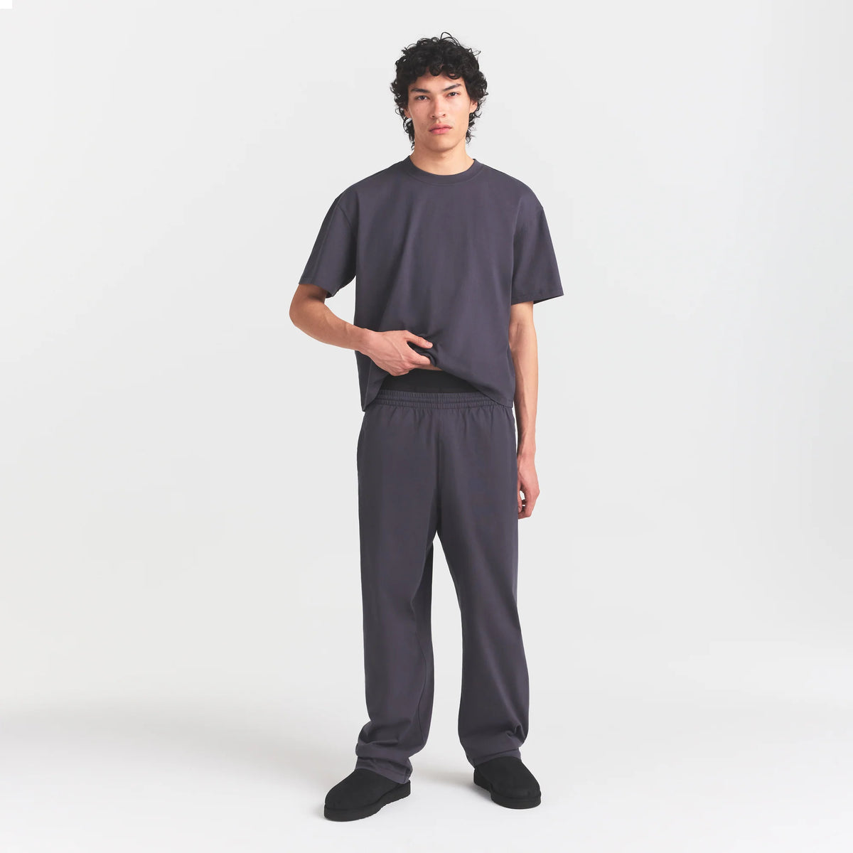 HEAVYWEIGHT COTTON MENS RELAXED PANT | RAVEN