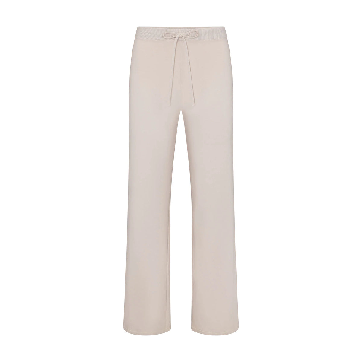 COTTON JERSEY STRAIGHT LEG PANT | STONE