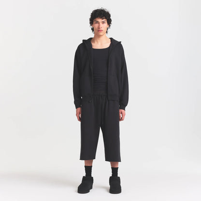 FLEECE LOUNGE MENS RELAXED LONG SHORT | WASHED ONYX