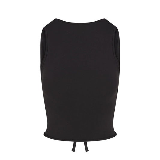 COTTON JERSEY TIE BACK TANK | SOOT