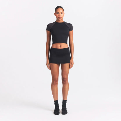 NikeSKIMS AIRY DRI-FIT™ FOLDOVER SKORT | OBSIDIAN