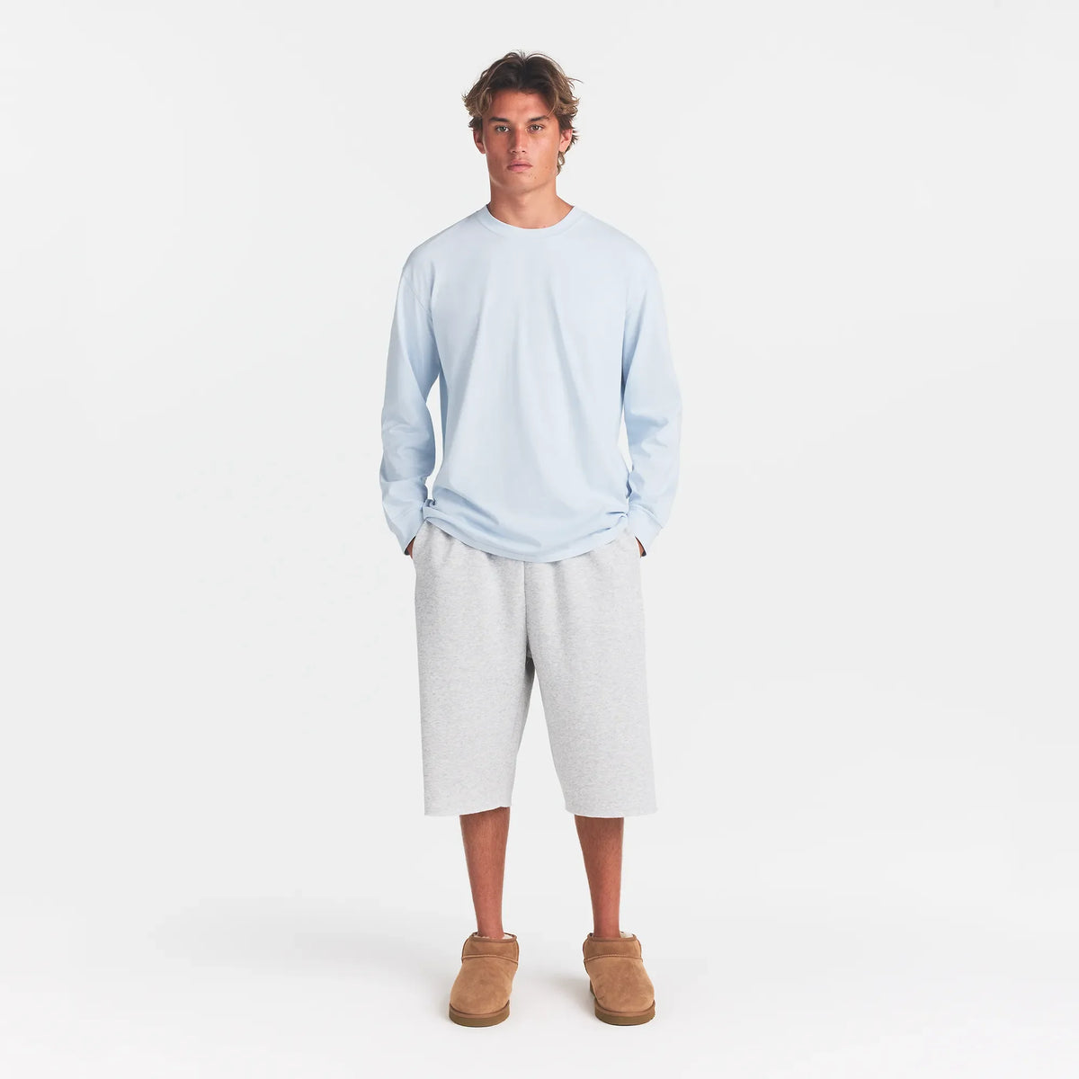 HEAVYWEIGHT COTTON MENS RELAXED LONG SLEEVE T-SHIRT | ATMOSPHERE