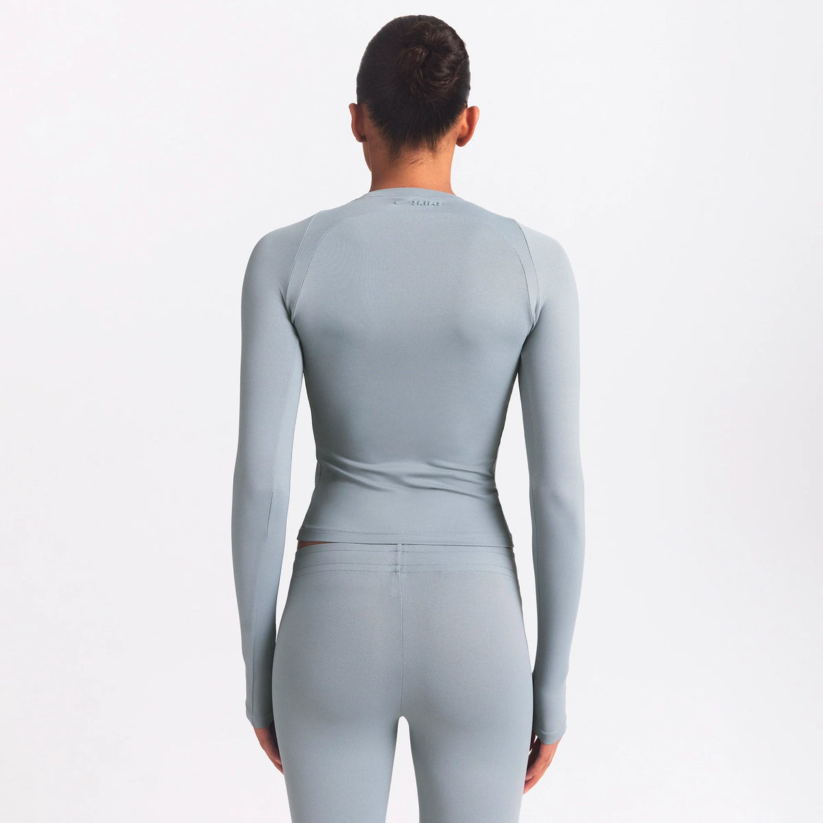 NikeSKIMS AIRY LONG SLEEVE CREW NECK TOP | WASHED PACIFIC