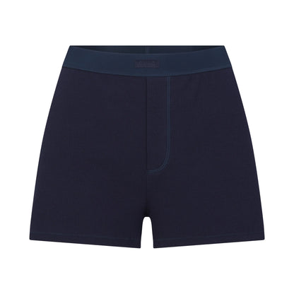 COTTON RIB LOOSE BOXER | NAVY