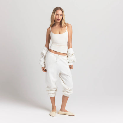 COTTON FLEECE JOGGER | MARBLE