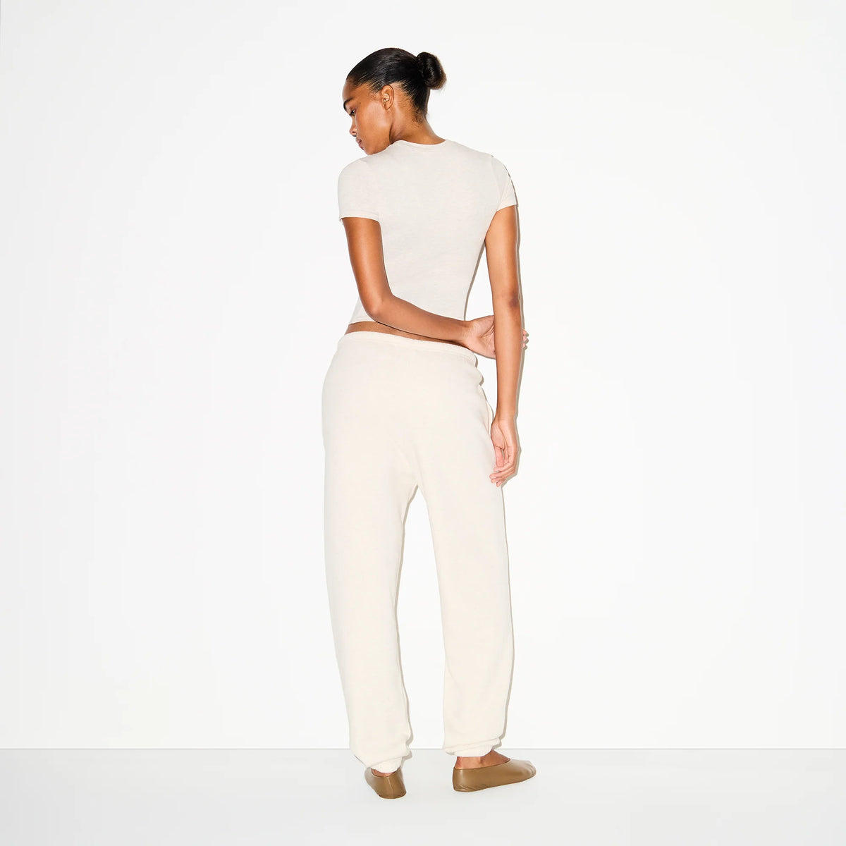 COTTON FLEECE JOGGER | OATMEAL HEATHER