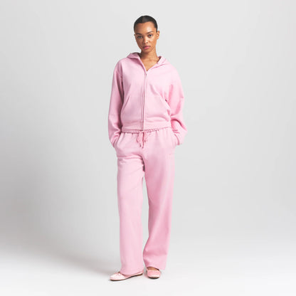 COTTON FLEECE ZIP UP HOODIE | HALITE