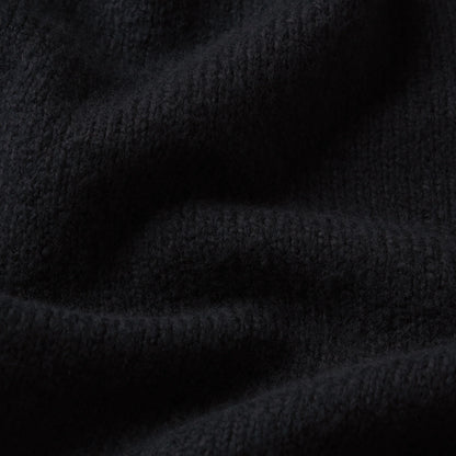 LACE KNIT LONG SLEEVE CARDIGAN | OBSIDIAN