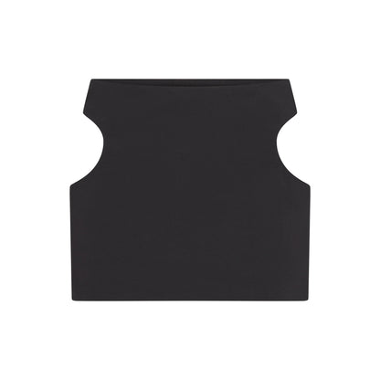 COTTON JERSEY CUT OUT MINI SKIRT | SOOT