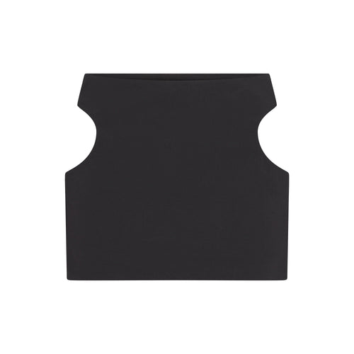 COTTON JERSEY CUT OUT MINI SKIRT | SOOT