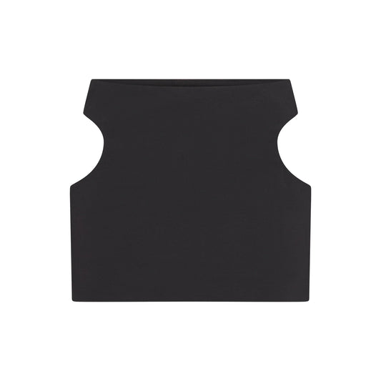 COTTON JERSEY CUT OUT MINI SKIRT | SOOT
