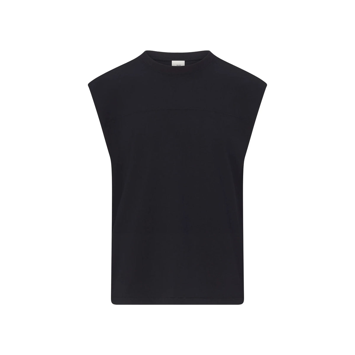 HEAVYWEIGHT COTTON MENS CROPPED MUSCLE TANK | OBSIDIAN