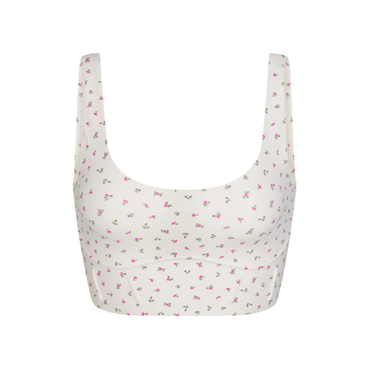 NikeSKIMS MATTE LONGLINE CORSET BRA | DITSY FLORAL PRINT
