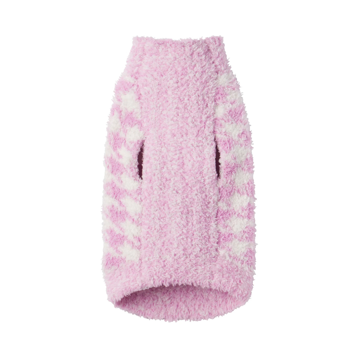 COZY KNIT PET SWEATER | PETAL HOUNDSTOOTH