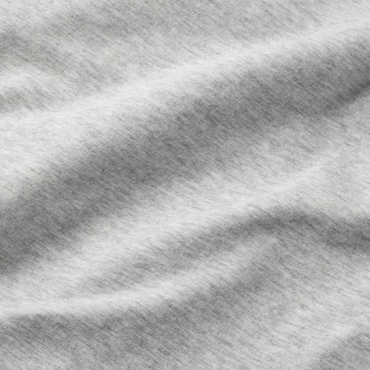 COTTON JERSEY SCOOP NECK T-SHIRT | LIGHT HEATHER GREY