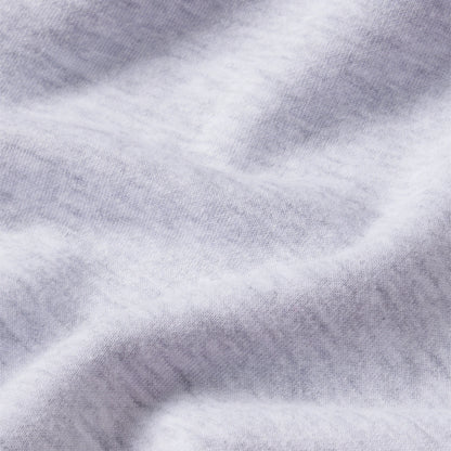 COTTON FLEECE OVERSIZED STRAIGHT LEG PANT | LIGHT HEATHER GREY