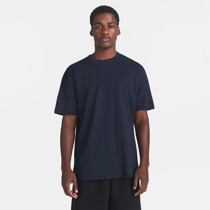 HEAVYWEIGHT COTTON MENS RELAXED T-SHIRT | BLUE BLACK