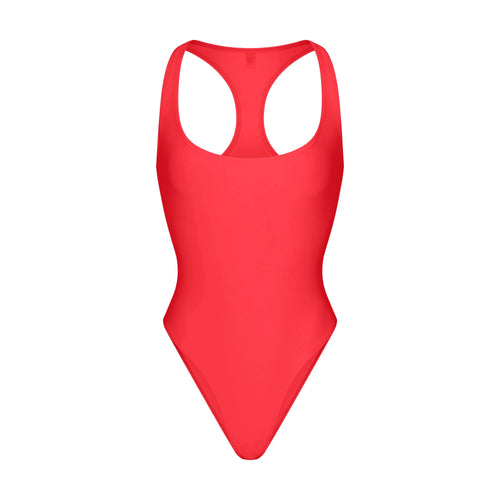 ICONIC SWIM RACERBACK ONE PIECE | CARMINE