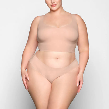 NAKED PLUNGE LONGLINE BRALETTE | MICA