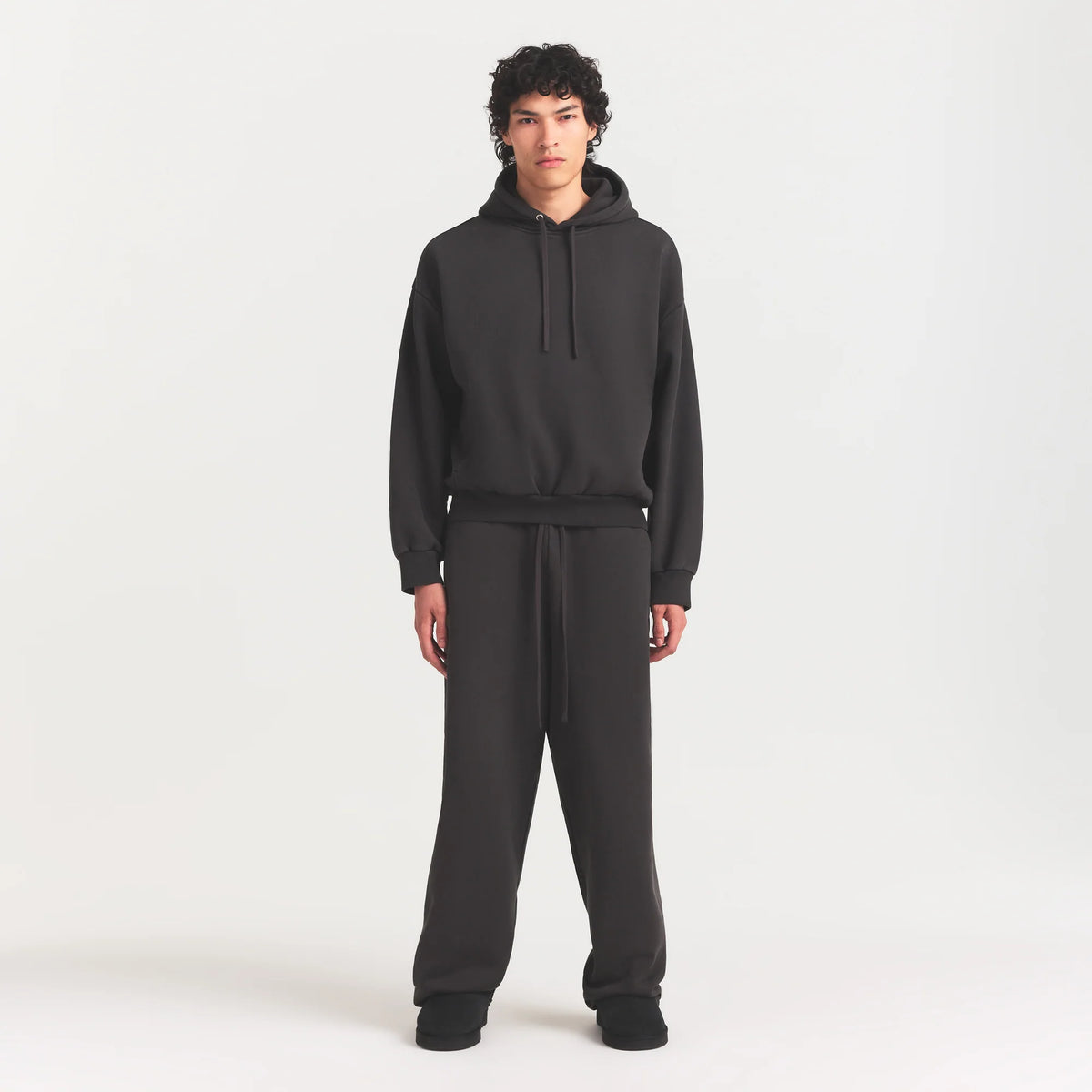 HEAVYWEIGHT FLEECE MENS STRAIGHT LEG PANT | WASHED ONYX
