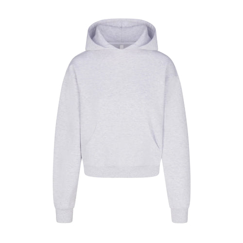 COTTON FLEECE HOODIE | LIGHT HEATHER GREY