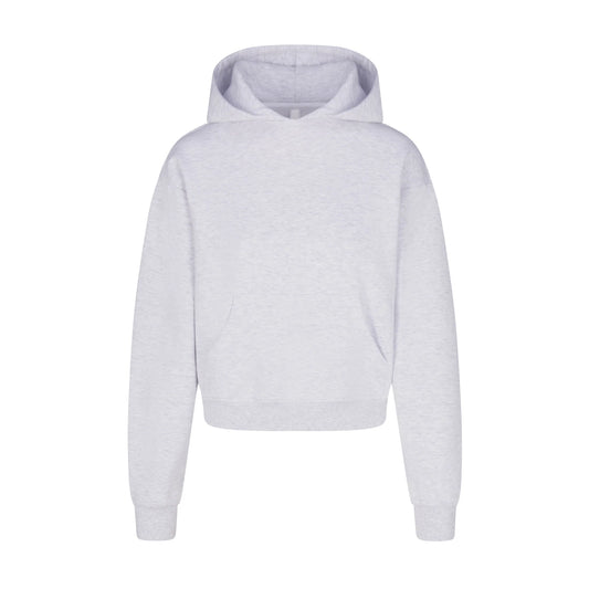 COTTON FLEECE HOODIE | LIGHT HEATHER GREY