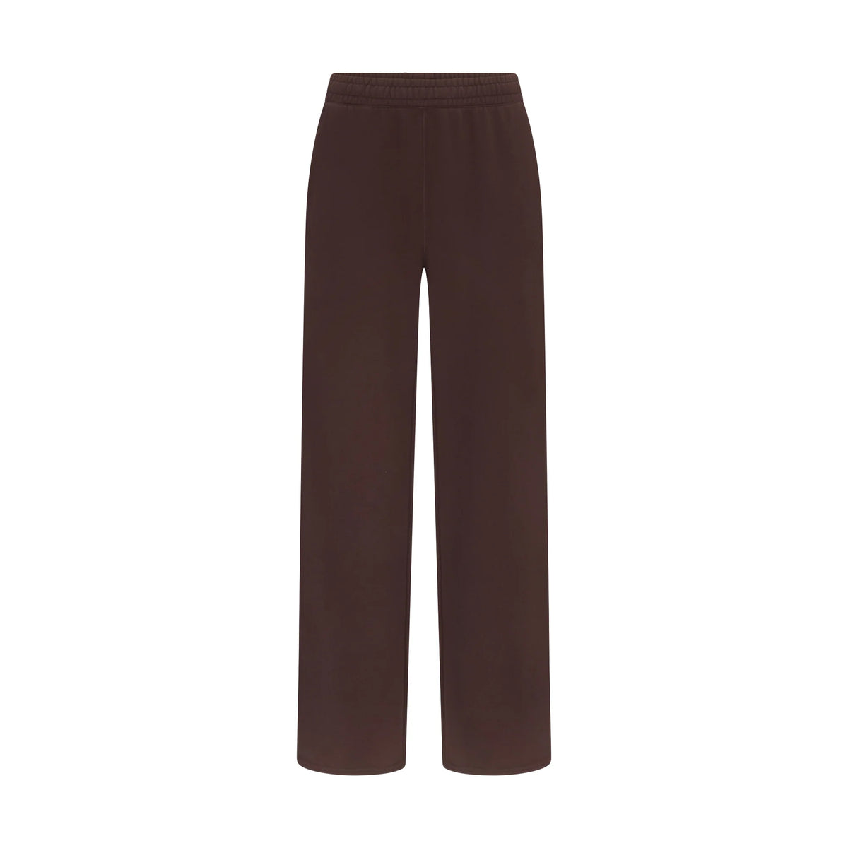 FRENCH TERRY STRAIGHT LEG PANT | ESPRESSO
